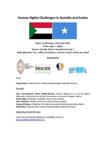 Somalia Sudan Flyer