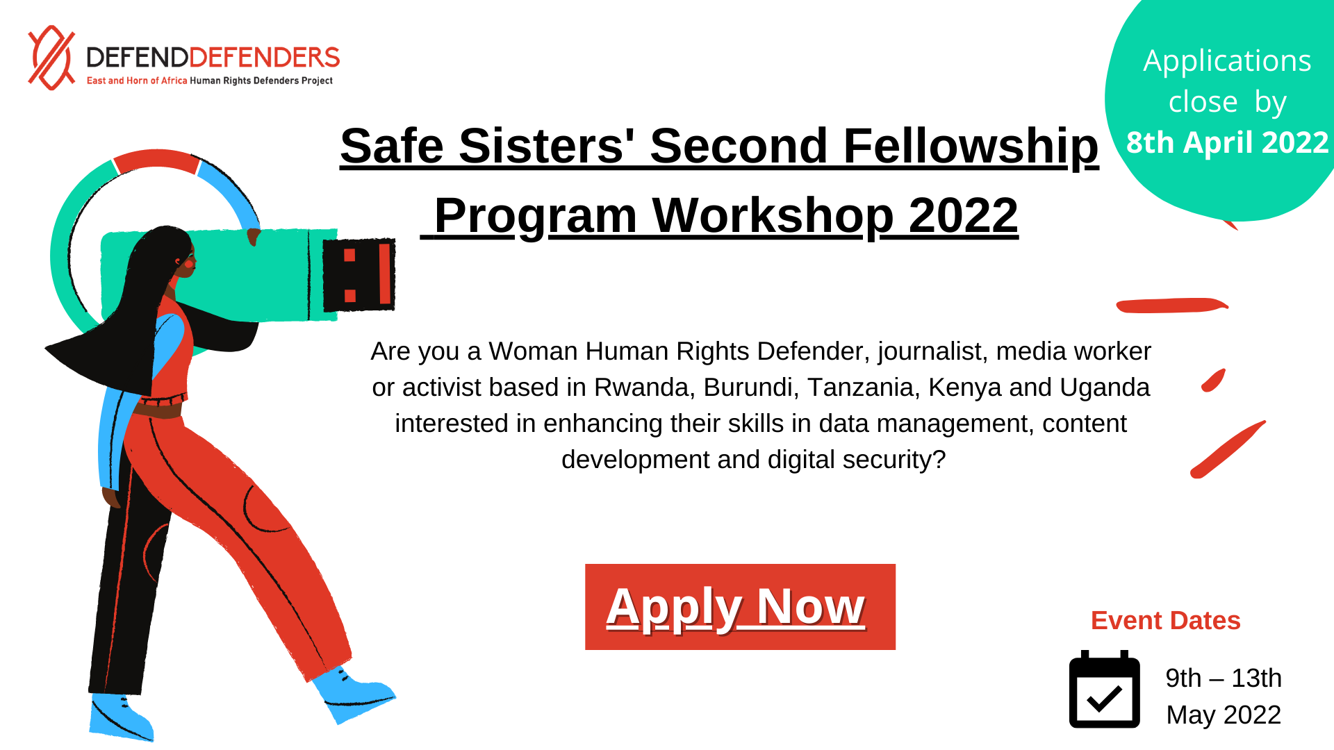 Safe Sisters’ DefendDefenders Fellowship 2022 Program