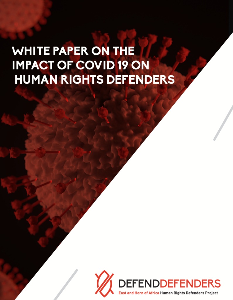 White Paper on the impact of Covid-19 on Human Rights Defenders