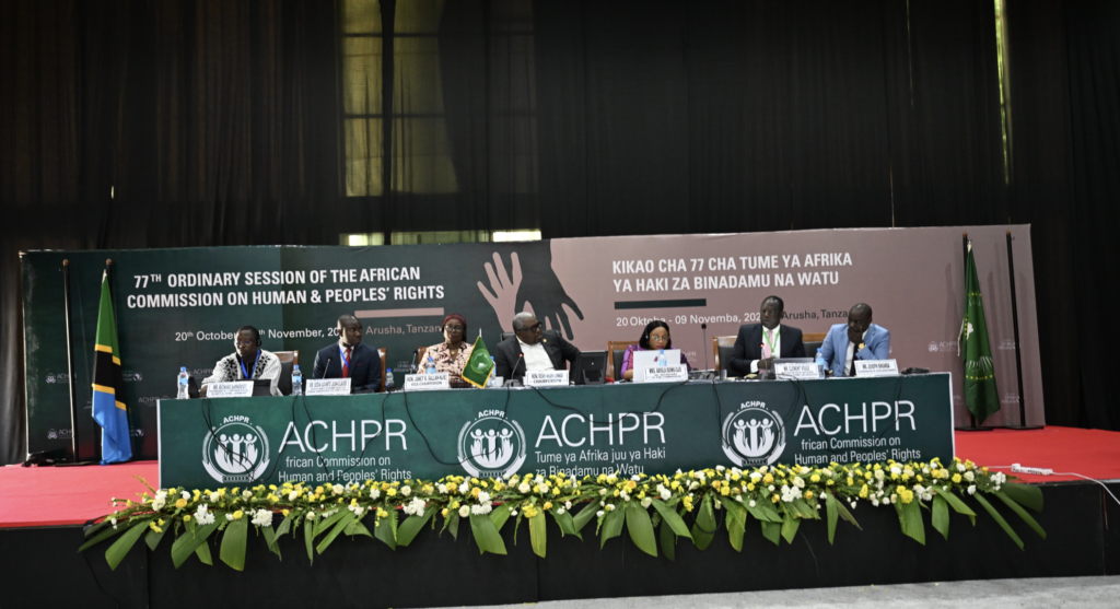 Reflections on the 77th Ordinary Session of the African Commission on Human and People’s Rights (The Commission)