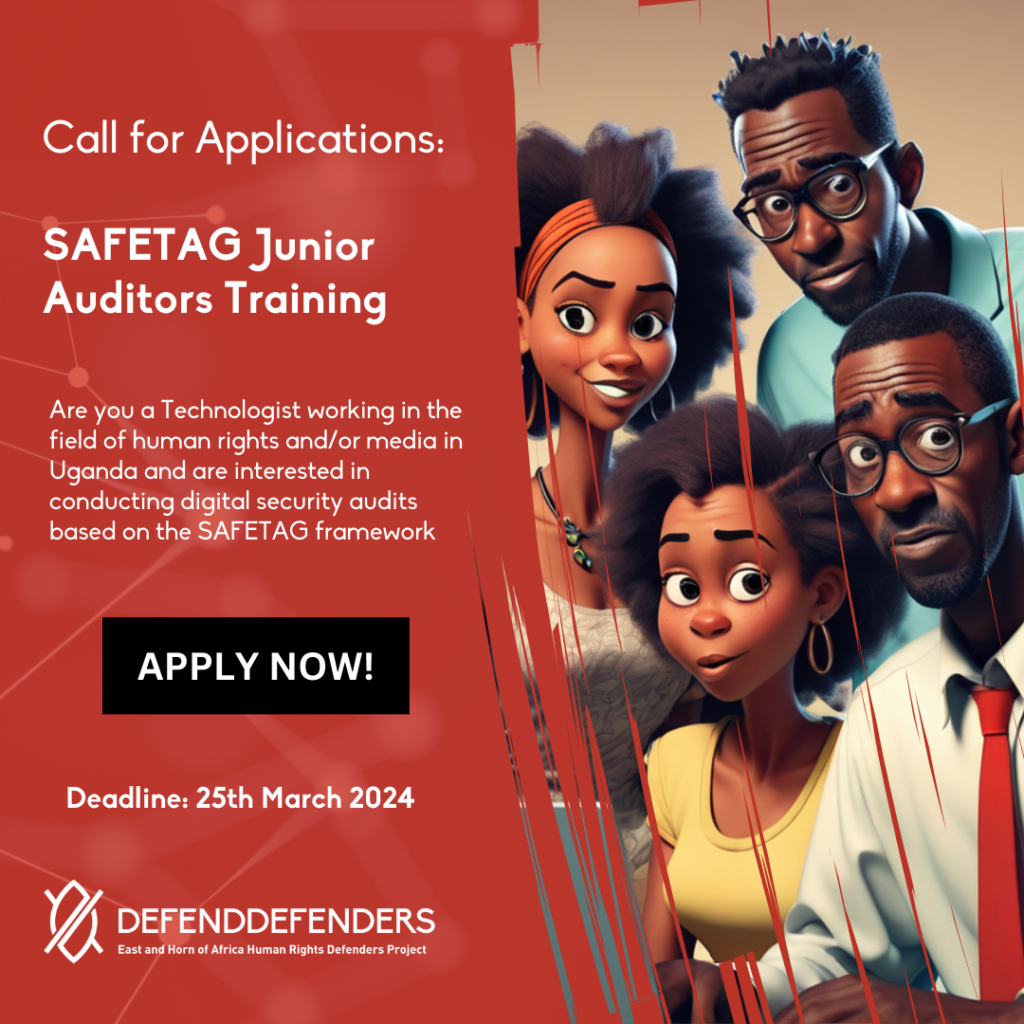 Call for Applications: SAFETAG Junior Auditors Training
